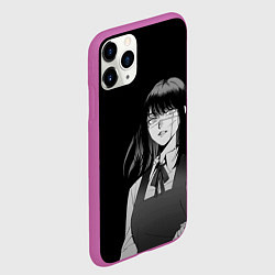 Чехол iPhone 11 Pro матовый Человек-бензопила : Аса Митака, цвет: 3D-фиолетовый — фото 2