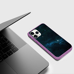 Чехол iPhone 11 Pro матовый Космическая туча, цвет: 3D-фиолетовый — фото 2
