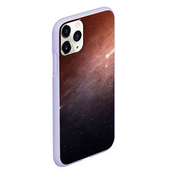 Чехол iPhone 11 Pro матовый Космос из сердца, цвет: 3D-светло-сиреневый — фото 2