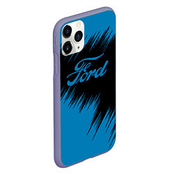 Чехол iPhone 11 Pro матовый Ford focus, цвет: 3D-серый — фото 2