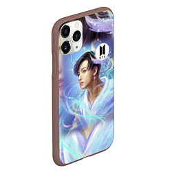 Чехол iPhone 11 Pro матовый BTS JK, цвет: 3D-коричневый — фото 2