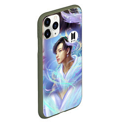 Чехол iPhone 11 Pro матовый BTS JK, цвет: 3D-темно-зеленый — фото 2