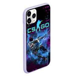 Чехол iPhone 11 Pro матовый CS GO - Skin, цвет: 3D-светло-сиреневый — фото 2