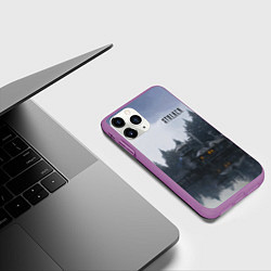 Чехол iPhone 11 Pro матовый STALKER Причал, цвет: 3D-фиолетовый — фото 2