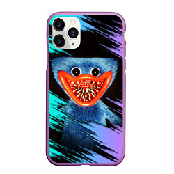 Чехол iPhone 11 Pro матовый Зубастый Хагги Вагги, цвет: 3D-фиолетовый