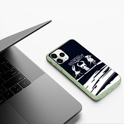 Чехол iPhone 11 Pro матовый Hollow knight - краска, цвет: 3D-салатовый — фото 2
