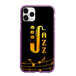 Чехол iPhone 11 Pro матовый Jazz - ноты