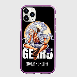 Чехол iPhone 11 Pro матовый Монки Д Луффи 5 гир - One Piece, цвет: 3D-фиолетовый