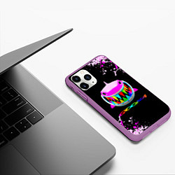 Чехол iPhone 11 Pro матовый 6IX9INE- GOOBA - краска, цвет: 3D-фиолетовый — фото 2