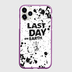 Чехол iPhone 11 Pro матовый The last of us - краска, цвет: 3D-фиолетовый