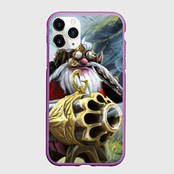Чехол iPhone 11 Pro матовый Снайпер арт, цвет: 3D-фиолетовый