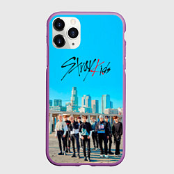 Чехол iPhone 11 Pro матовый Stray Kids Double Knot, цвет: 3D-фиолетовый