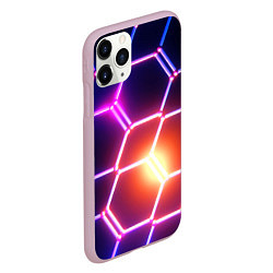 Чехол iPhone 11 Pro матовый Магическая неоновая броня, цвет: 3D-розовый — фото 2