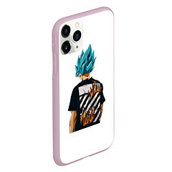 Чехол iPhone 11 Pro матовый Son Goku Dragon ball, цвет: 3D-розовый — фото 2