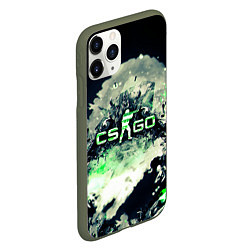 Чехол iPhone 11 Pro матовый CS GO green, цвет: 3D-темно-зеленый — фото 2