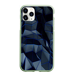 Чехол iPhone 11 Pro матовый Абстрактный узор, цвет: 3D-салатовый