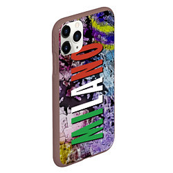 Чехол iPhone 11 Pro матовый Avant-garde color texture - Milano, цвет: 3D-коричневый — фото 2