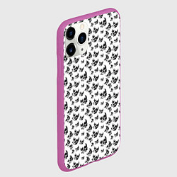 Чехол iPhone 11 Pro матовый Череп без челюсти, цвет: 3D-фиолетовый — фото 2