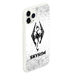 Чехол iPhone 11 Pro матовый Skyrim с потертостями на светлом фоне, цвет: 3D-белый — фото 2