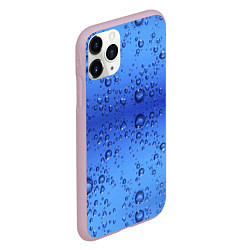 Чехол iPhone 11 Pro матовый Капли воды - текстура, цвет: 3D-розовый — фото 2