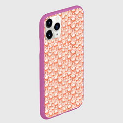 Чехол iPhone 11 Pro матовый Череп и сердце, цвет: 3D-фиолетовый — фото 2