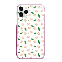 Чехол iPhone 11 Pro матовый Пельмени с лавровым листом и перцем, цвет: 3D-розовый