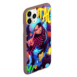 Чехол iPhone 11 Pro матовый Han Maniac fan art, цвет: 3D-коричневый — фото 2