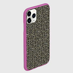 Чехол iPhone 11 Pro матовый Русская кольчуга, цвет: 3D-фиолетовый — фото 2
