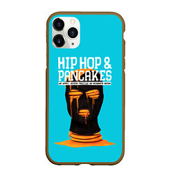 Чехол iPhone 11 Pro матовый Balaclava hip-hop and pancakes, цвет: 3D-коричневый