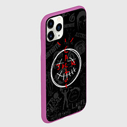 Чехол iPhone 11 Pro матовый Travis Scott - фортнайт, цвет: 3D-фиолетовый — фото 2