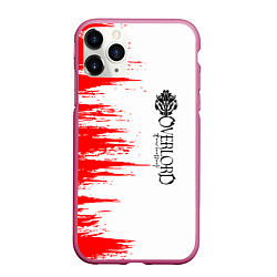 Чехол iPhone 11 Pro матовый Overlord - текстура, цвет: 3D-малиновый
