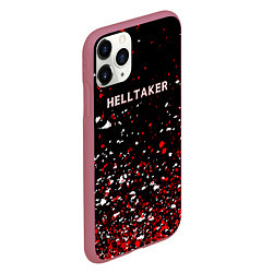 Чехол iPhone 11 Pro матовый Helltaker краска, цвет: 3D-малиновый — фото 2