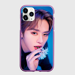 Чехол iPhone 11 Pro матовый Stray Kids 2nd World Tour Maniac Lee Know, цвет: 3D-фиолетовый