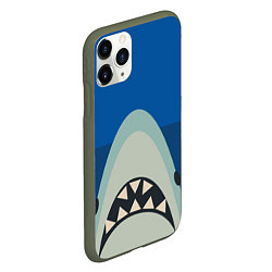 Чехол iPhone 11 Pro матовый Монстр Океана, цвет: 3D-темно-зеленый — фото 2