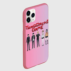 Чехол iPhone 11 Pro матовый Tomodachi Game: персонажи, цвет: 3D-малиновый — фото 2