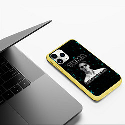 Чехол iPhone 11 Pro матовый Рэп тимофей морозов, цвет: 3D-желтый — фото 2