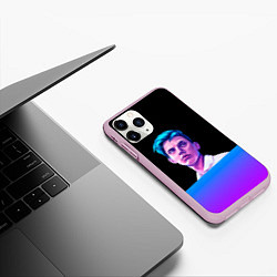 Чехол iPhone 11 Pro матовый Тима белорусских тимофей морозов неон, цвет: 3D-розовый — фото 2