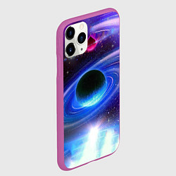 Чехол iPhone 11 Pro матовый Центр галактики, цвет: 3D-фиолетовый — фото 2