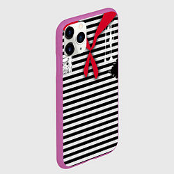 Чехол iPhone 11 Pro матовый Костюм Разбойник -новогодний карнавальный, цвет: 3D-фиолетовый — фото 2