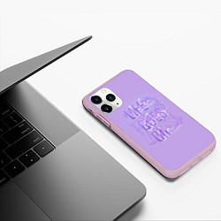 Чехол iPhone 11 Pro матовый BTS live goes on, цвет: 3D-розовый — фото 2