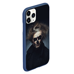Чехол iPhone 11 Pro матовый Темный демон, цвет: 3D-тёмно-синий — фото 2