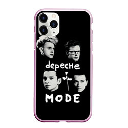 Чехол iPhone 11 Pro матовый Depeche Mode portrait, цвет: 3D-розовый