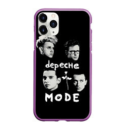 Чехол iPhone 11 Pro матовый Depeche Mode portrait, цвет: 3D-фиолетовый