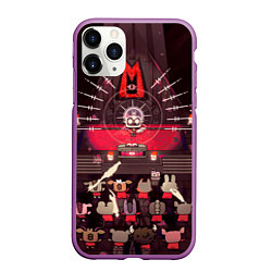 Чехол iPhone 11 Pro матовый Cult of the Lamb - Обряд, цвет: 3D-фиолетовый