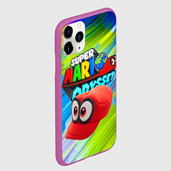 Чехол iPhone 11 Pro матовый Super Mario Odyssey - Nintendo - Бейсболка, цвет: 3D-фиолетовый — фото 2