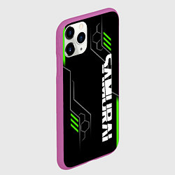 Чехол iPhone 11 Pro матовый Samurai - Зеленые технологии, цвет: 3D-фиолетовый — фото 2
