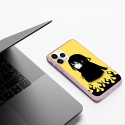 Чехол iPhone 11 Pro матовый Miko art, цвет: 3D-розовый — фото 2