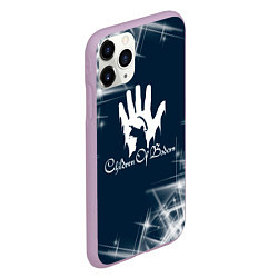 Чехол iPhone 11 Pro матовый Children of Bodom абстракция, цвет: 3D-сиреневый — фото 2