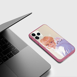 Чехол iPhone 11 Pro матовый SKZOO Felix Jinniret Leebit, цвет: 3D-малиновый — фото 2