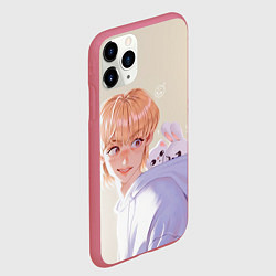 Чехол iPhone 11 Pro матовый SKZOO Felix Jinniret Leebit, цвет: 3D-малиновый — фото 2